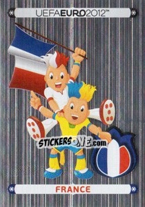 Figurina Official Mascot - France - UEFA Euro Poland-Ukraine 2012. Deutschland edition n. 455 - Panini