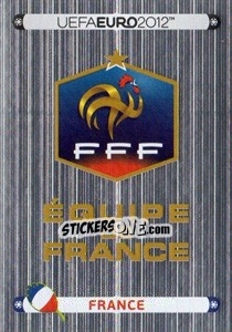 Sticker Badge - France - UEFA Euro Poland-Ukraine 2012. Deutschland edition n. 456 - Panini