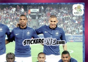 Sticker Team - France - UEFA Euro Poland-Ukraine 2012. Deutschland edition - Panini