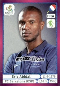Sticker Éric Abidal - UEFA Euro Poland-Ukraine 2012. Deutschland edition n. 464 - Panini