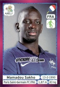 Sticker Mamadou Sakho - UEFA Euro Poland-Ukraine 2012. Deutschland edition n. 467 - Panini