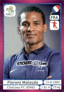 Sticker Florent Malouda - UEFA Euro Poland-Ukraine 2012. Deutschland edition n. 470 - Panini