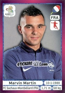 Sticker Marvin Martin - UEFA Euro Poland-Ukraine 2012. Deutschland edition n. 473 - Panini