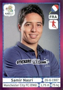 Sticker Samir Nasri - UEFA Euro Poland-Ukraine 2012. Deutschland edition n. 476 - Panini