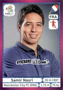 Sticker Samir Nasri - UEFA Euro Poland-Ukraine 2012. Deutschland edition - Panini