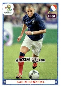 Sticker Karim Benzema - UEFA Euro Poland-Ukraine 2012. Deutschland edition n. 483 - Panini