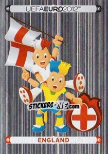 Sticker Official Mascot - England - UEFA Euro Poland-Ukraine 2012. Deutschland edition - Panini