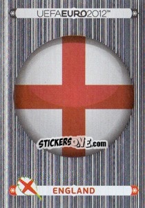 Cromo Badge - England - UEFA Euro Poland-Ukraine 2012. Deutschland edition - Panini