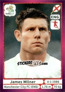 Sticker James Milner - UEFA Euro Poland-Ukraine 2012. Deutschland edition n. 504 - Panini