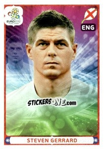 Sticker Steven Gerrard - UEFA Euro Poland-Ukraine 2012. Deutschland edition n. 510 - Panini