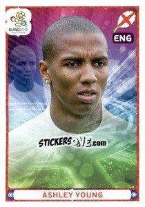 Sticker Ashley Young - UEFA Euro Poland-Ukraine 2012. Deutschland edition n. 511 - Panini
