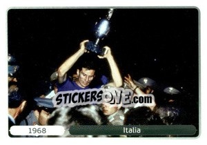 Sticker 1968 Italia - UEFA Euro Poland-Ukraine 2012. Deutschland edition n. 518 - Panini
