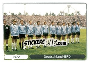 Sticker 1972 Deutschland-BRD - UEFA Euro Poland-Ukraine 2012. Deutschland edition n. 519 - Panini