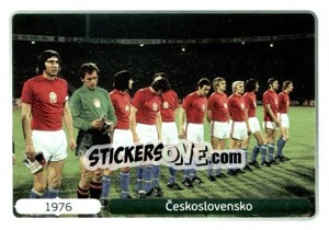Sticker 1976 Ceskoslovensko - UEFA Euro Poland-Ukraine 2012. Deutschland edition n. 521 - Panini