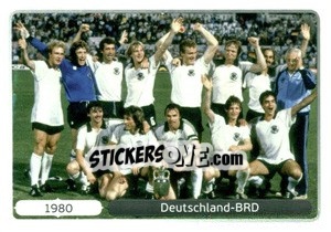 Sticker 1980 Deutschland-BRD - UEFA Euro Poland-Ukraine 2012. Deutschland edition - Panini