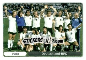 Sticker 1980 Deutschland-BRD - UEFA Euro Poland-Ukraine 2012. Deutschland edition n. 523 - Panini