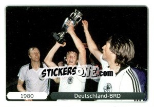 Sticker 1980 Deutschland-BRD - UEFA Euro Poland-Ukraine 2012. Deutschland edition n. 524 - Panini