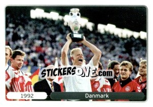 Sticker 1992 Danmark - UEFA Euro Poland-Ukraine 2012. Deutschland edition n. 529 - Panini