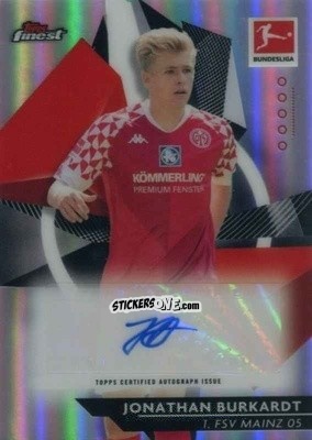 Sticker Jonathan Burkardt - Bundesliga Finest 2020-2021
 n. BCA-JBU - Topps