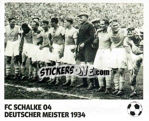 Sticker FC Schalke 04 - Deutscher Meister 1934 - Pöhler, Typen, Zauberer!
 n. 12 - Juststickit