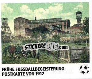 Figurina Frühe Fussballbegeisterung - Postkarte 1912