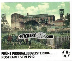 Sticker Frühe Fussballbegeisterung - Postkarte 1912 - Pöhler, Typen, Zauberer!
 n. 10 - Juststickit