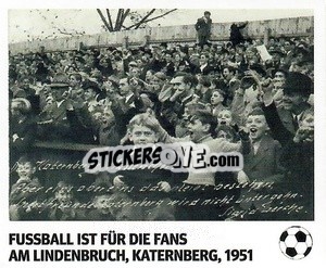 Figurina Fussball ist für die Fans - am Lindenbruch, 1951 - Pöhler, Typen, Zauberer!
 - Juststickit