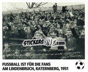 Figurina Fussball ist für die Fans - am Lindenbruch, 1951