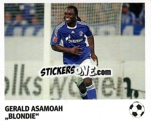 Sticker Gerald Asamoah - 'Blondie' - Pöhler, Typen, Zauberer!
 - Juststickit