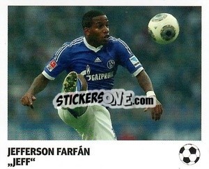Sticker Jefferson Farfán - 'Jeff' - Pöhler, Typen, Zauberer!
 - Juststickit