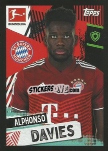Sticker Alphonso Davies - German Football Bundesliga 2021-2022
 - Topps