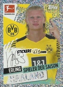 Sticker Erling Haaland (Borussia Dortmund) - Rekord - Parallel - German Football Bundesliga 2021-2022
 - Topps