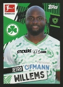 Sticker Jetro Willems - German Football Bundesliga 2021-2022
 - Topps