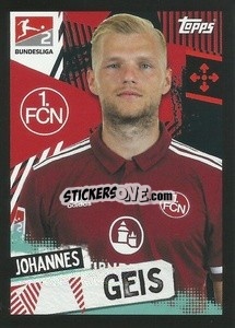 Sticker Johannes Geis (1.Fc Nürnberg) - German Football Bundesliga 2021-2022
 - Topps