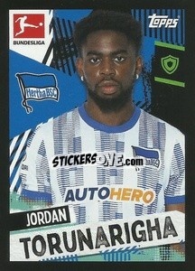 Sticker Jordan Torunarigha - German Football Bundesliga 2021-2022
 - Topps
