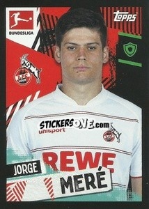 Sticker Jorge Mere - German Football Bundesliga 2021-2022
 - Topps