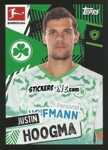 Sticker Justin Hoogma - German Football Bundesliga 2021-2022
 - Topps