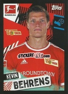 Sticker Kevin Behrens - German Football Bundesliga 2021-2022
 - Topps