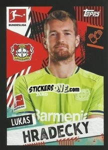 Sticker Lukas Hradecky - German Football Bundesliga 2021-2022
 - Topps