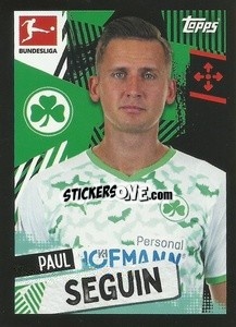 Sticker Paul Seguin - German Football Bundesliga 2021-2022
 - Topps