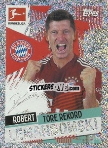 Sticker Robert Lewandowski (Fc Bayern München) - Rekord - Parallel - German Football Bundesliga 2021-2022
 - Topps