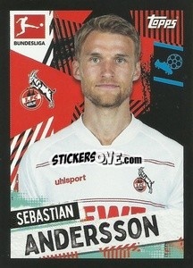 Sticker Sebastian Andersson - German Football Bundesliga 2021-2022
 - Topps