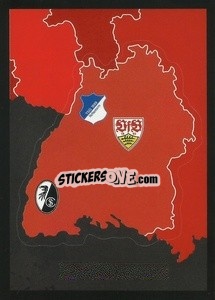 Figurina Wappen - Landkarte Baden-Württemberg - German Football Bundesliga 2021-2022
 - Topps