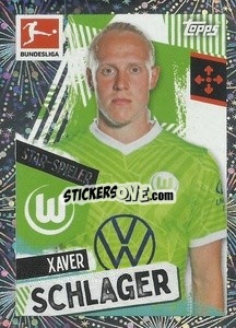 Sticker Xaver Schlager - German Football Bundesliga 2021-2022
 - Topps