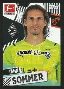 Sticker Yann Sommer - German Football Bundesliga 2021-2022
 - Topps