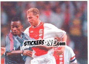 Figurina Tim de Cler (In game - foto 2 - part 1/2) - Ajax 1999-2000 n. 40 - Panini