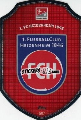 Figurina 1.FC Heidenheim 1846 - German Fussball Bundesliga 2021-2022. Match Attax Extra
 - Topps