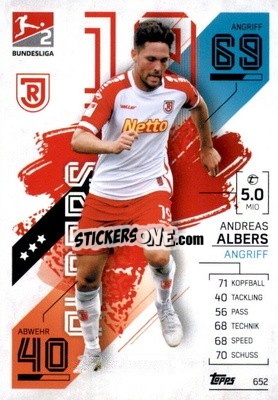 Sticker Andreas Albers - German Fussball Bundesliga 2021-2022. Match Attax Extra
 - Topps
