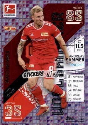 Cromo Andreas Voglsammer - German Fussball Bundesliga 2021-2022. Match Attax Extra
 - Topps