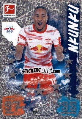 Sticker Christopher Nkunku - German Fussball Bundesliga 2021-2022. Match Attax Extra
 n. 553 - Topps